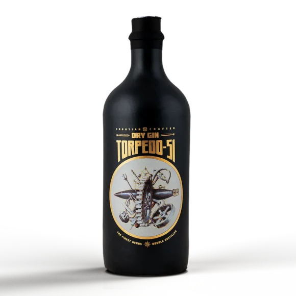 Torpedo 51 Gin Bottle – Suza Craft Gin with Botanicals and Citrus Notes