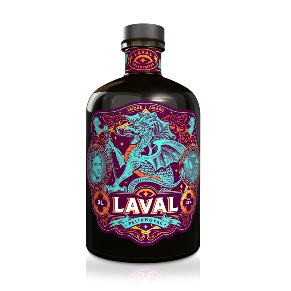 Laval Pelinkovac 3L – Bottle of Original Croatian Herbal Liqueur