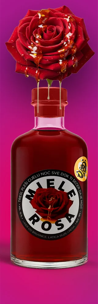Miele Rosa – Cranberry, Rose & Honey Liqueur | Suza – The Spirit of Kvarner