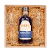 Suza Borovnička Gift Set 0.7L with Two Glasses in a Wooden Box