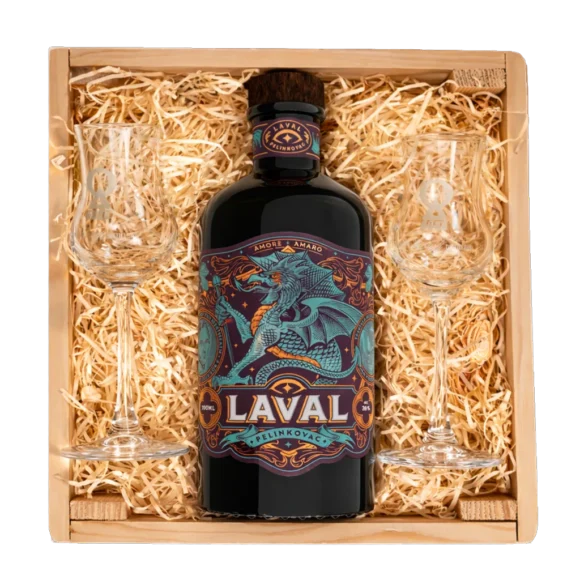 Laval pelinkovac gift set in wooden box – Suza The Spirit of Kvarner