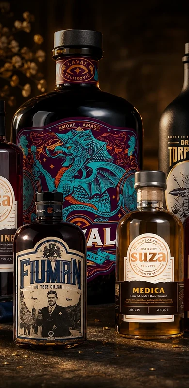 Suza products in the new visual identity for the mobile hero celebrating 25 years of the brand.
